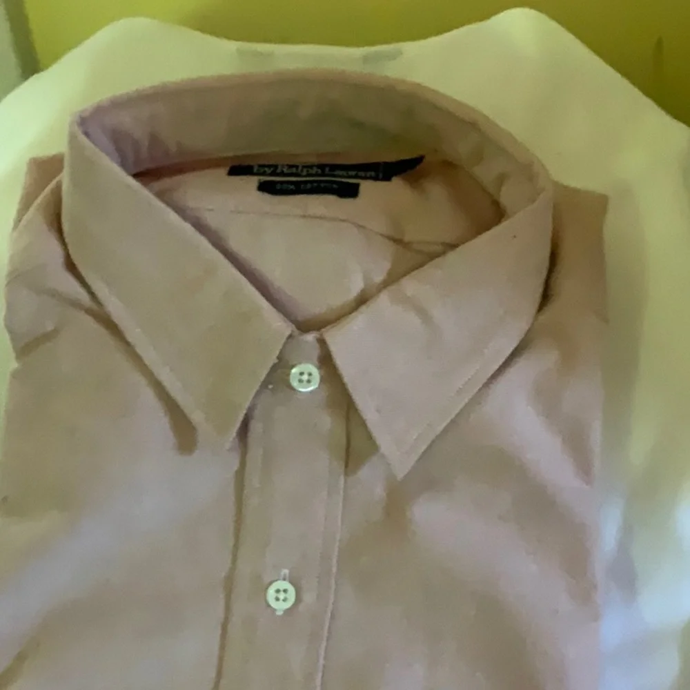 NWOT! Polo Ralph Lauren Men’s Shirt. Pink with flap pockets. Size Large